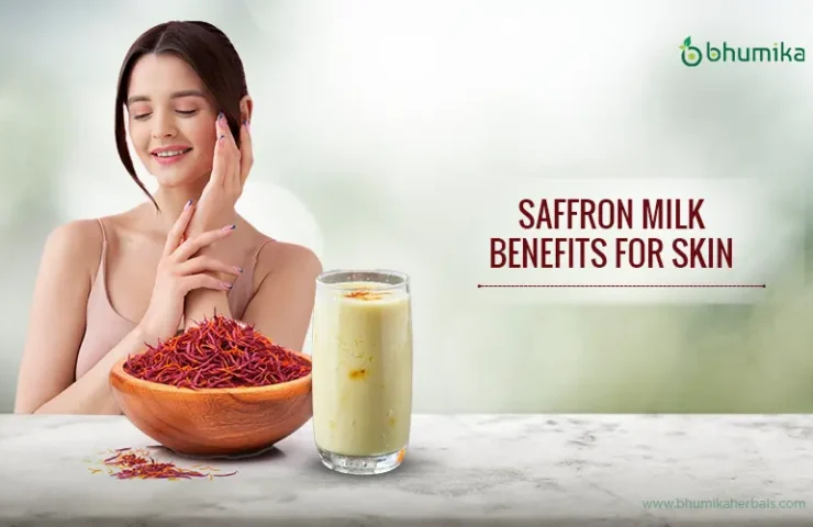 Saffron milk benefits for skin