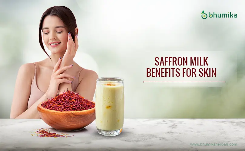 saffron milk benefits for skin