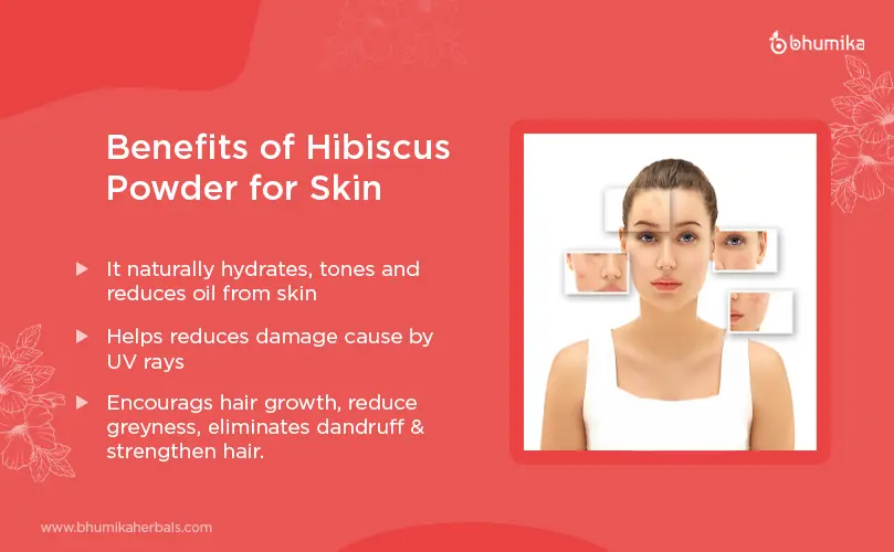 benefits of hibiscus powder for face