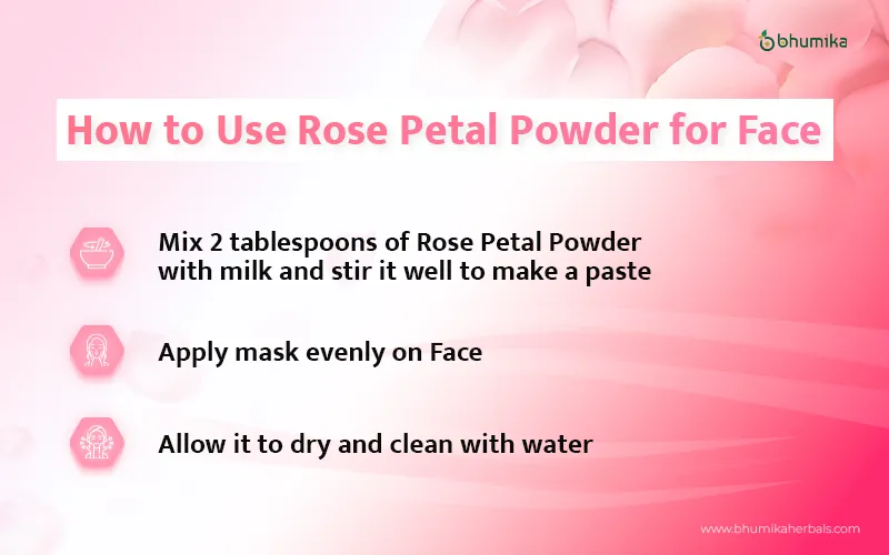 how to use rose petal powder 