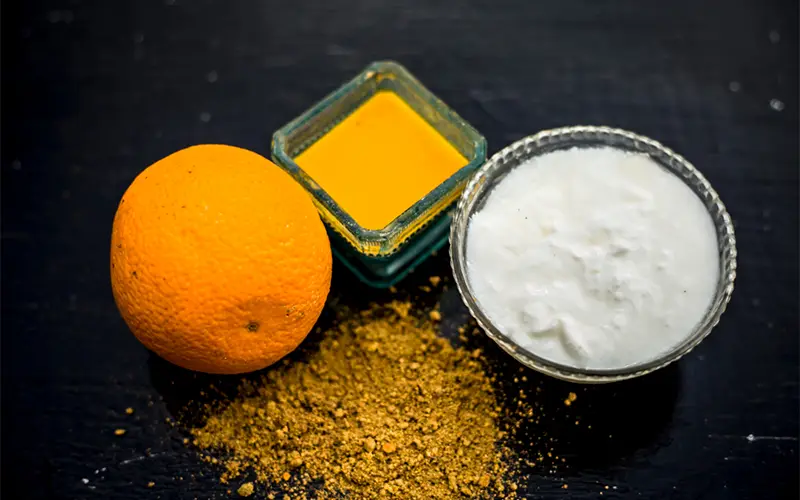 yogurt and orange 