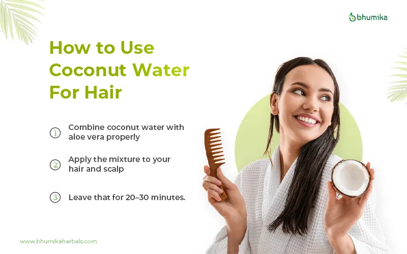 how to use coconut water for hair