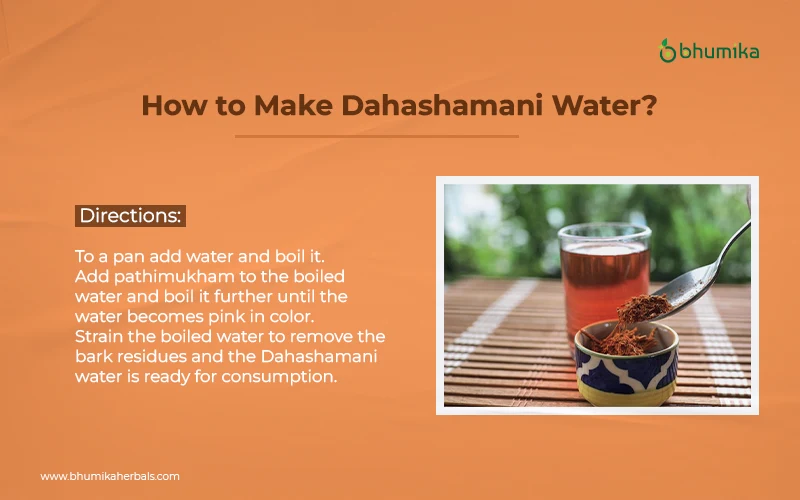 how to make dahashamani or pathimugam water