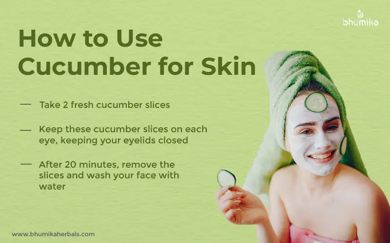 how to use cucumber for skin