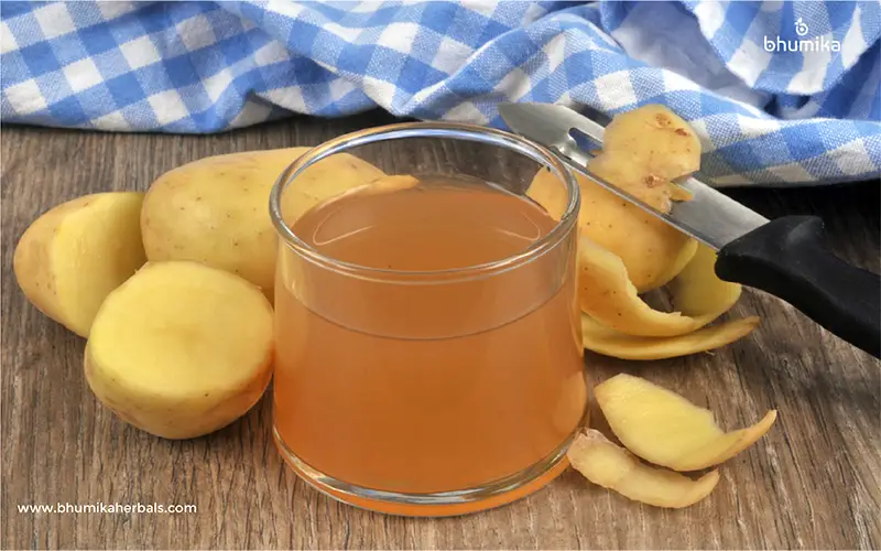 potato juice benefits for skin