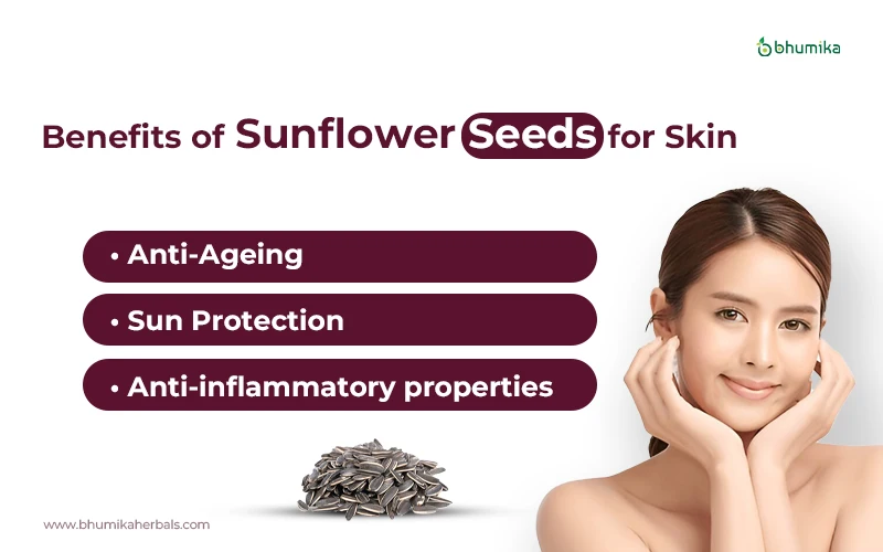 benefits of sunflower seeds for skin