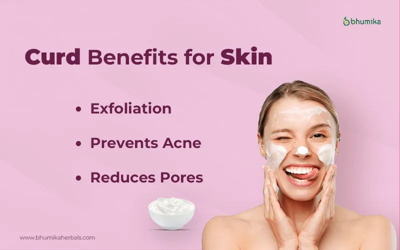 benefits of curd for skin