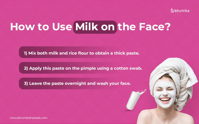 how to use milk for face