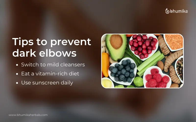 tips to prevent dark elbows