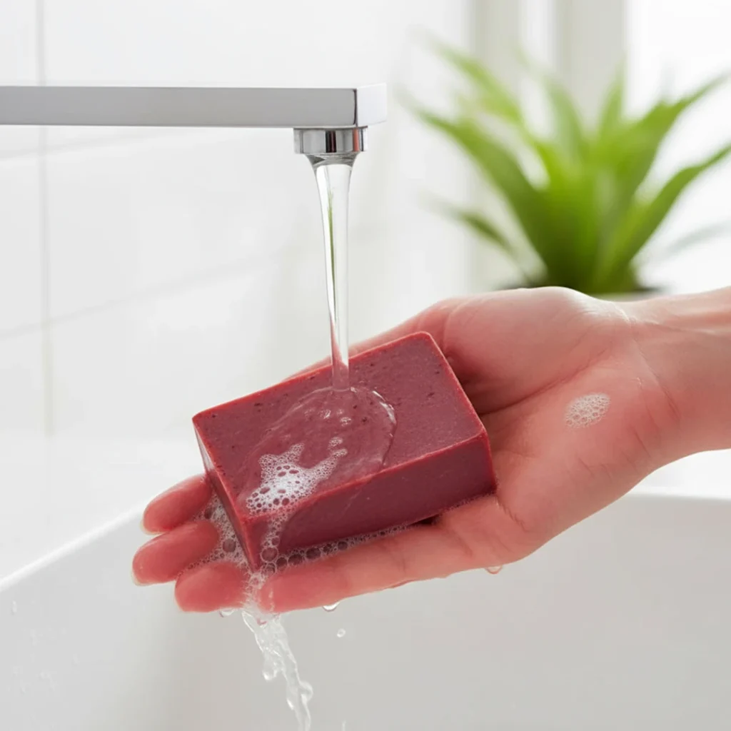 sandalwood soap washing