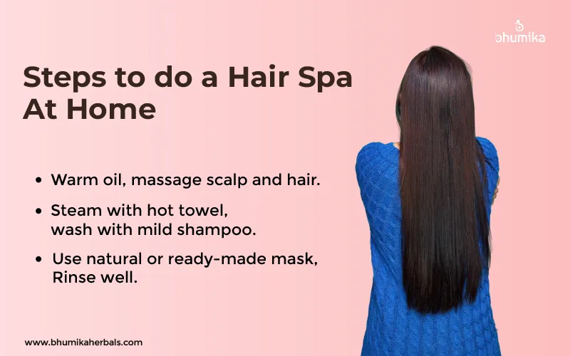 steps to do hair spa at home