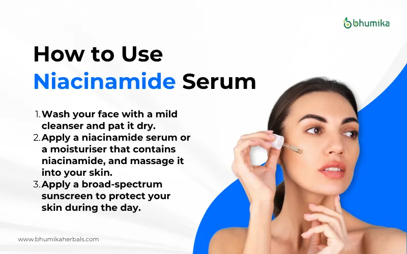 hoiw to use niacinamide serum