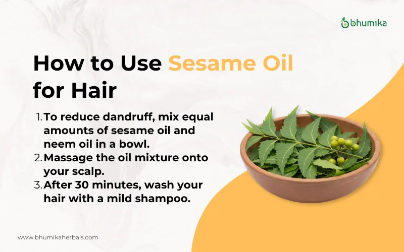 how to use sesame oil for hair