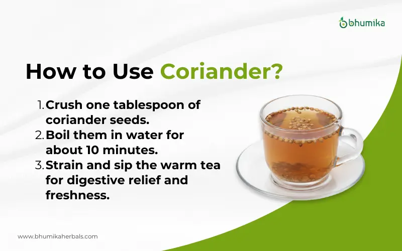 how to use coriander